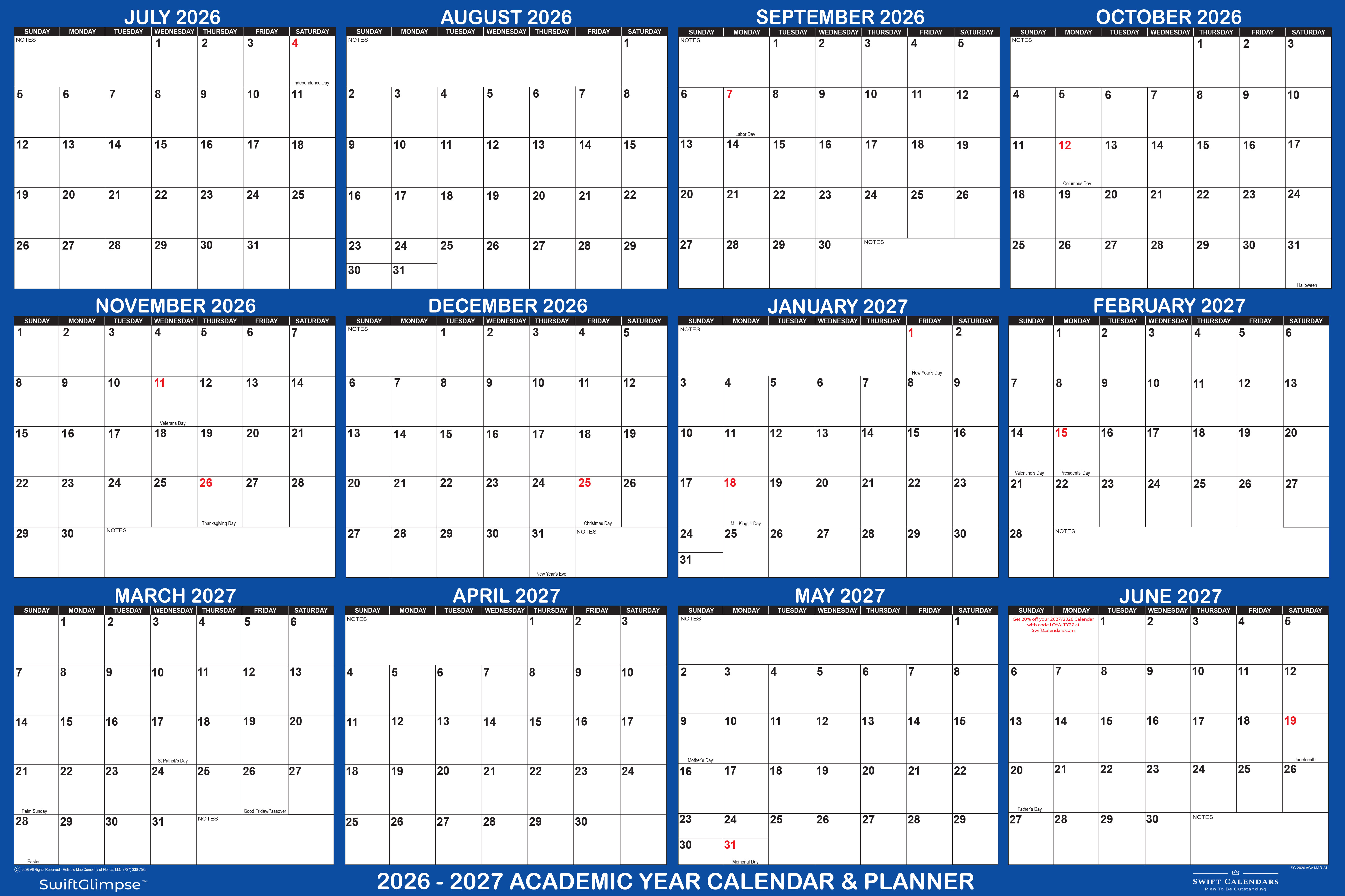 2026 2027 Academic Year Calendar